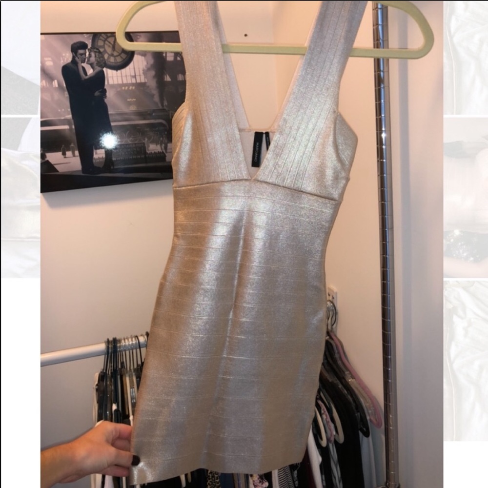 Gold bodycon dress